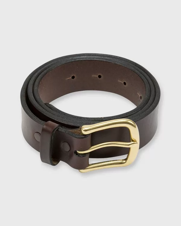 Store Mashburn 1.25" Belt Chocolate Oil Pull-Up