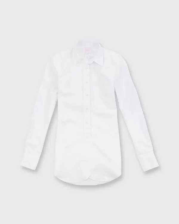 Sale Ann Mashburn Boyfriend Shirt White Poplin