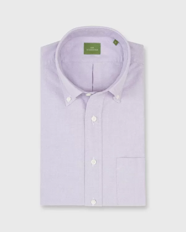 Best Sale Sid Mashburn Button-Down Sport Shirt Lavender Oxford