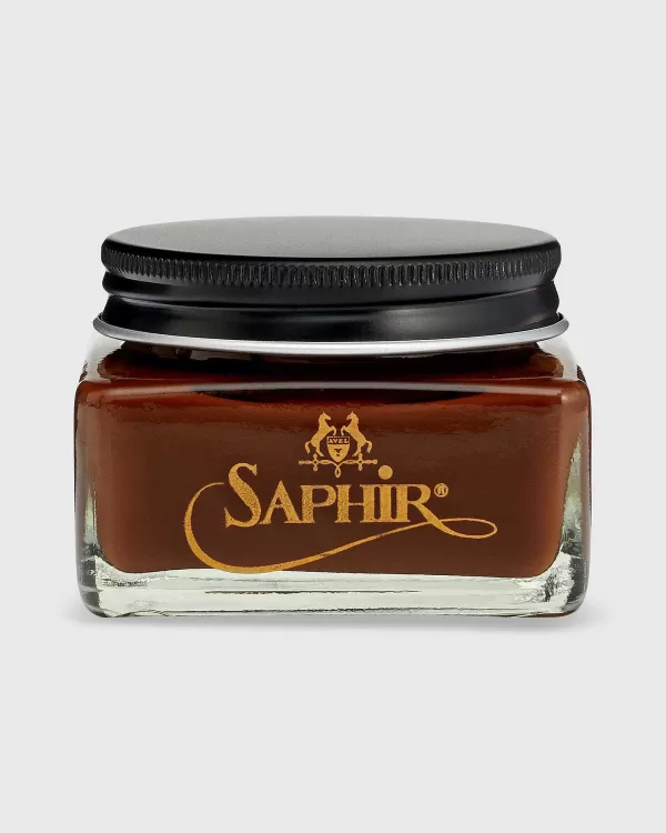 Cheap Saphir Calfskin Creme Polish Medium Brown (37)