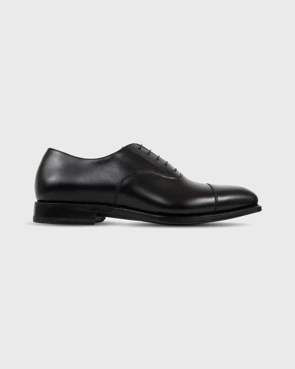 Flash Sale Sid Mashburn Cap-Toe Oxford Black Calfskin