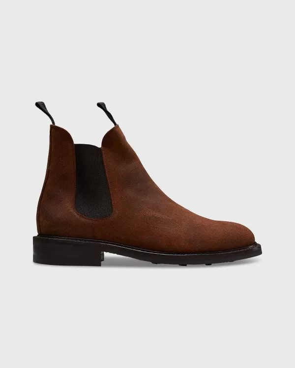 Flash Sale Sid Mashburn Chelsea Boot Waxy Brown Suede