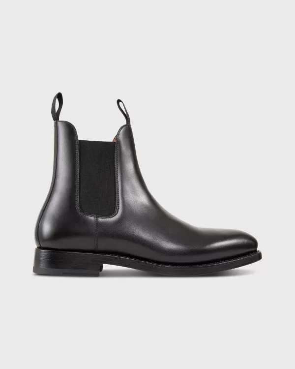 New Sid Mashburn Chelsea Boot Black Calfskin