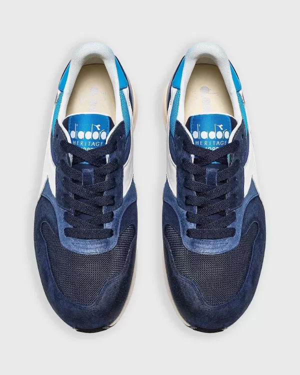 Cheap Diadora Conquest Pigskin Sw Sneaker Blue Ebony