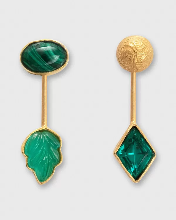 Best Grainne Morton Detachable Drop Earrings Green