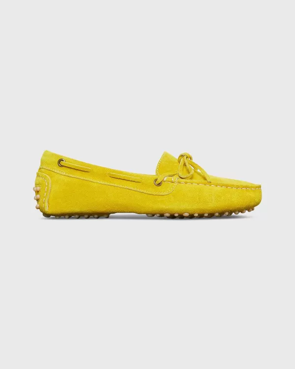 Outlet Ann Mashburn Driving Moccasin Yellow Suede