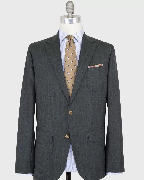 Best Sale Sid Mashburn Ghost Blazer Lovat High-Twist