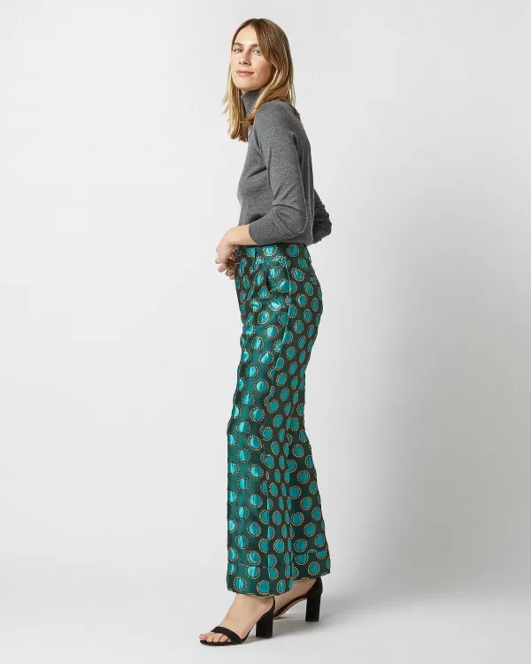 Clearance La DoubleJ Hendrix Pant Winter Sun Emerald Jacquard