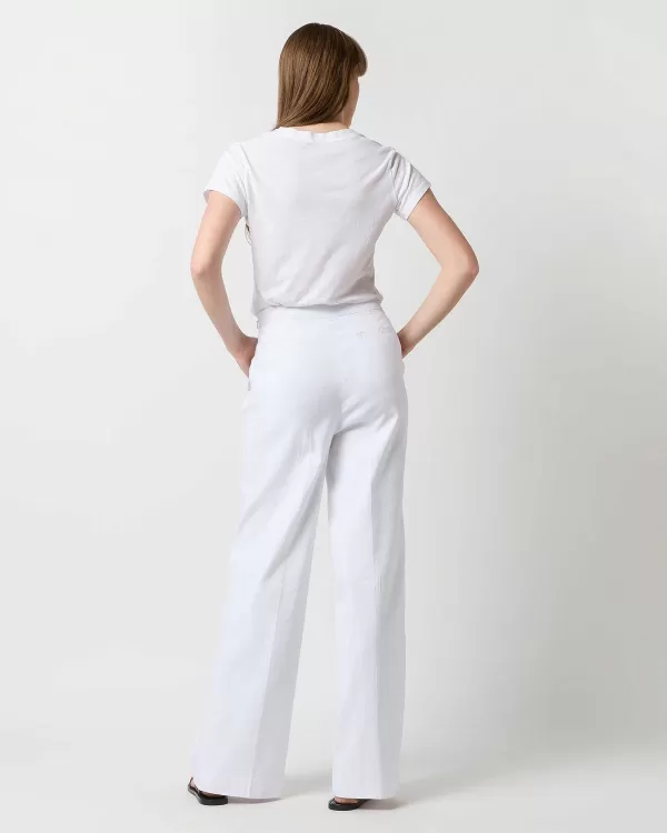 Best Ann Mashburn Hutton Pant White Stretch Cotolino