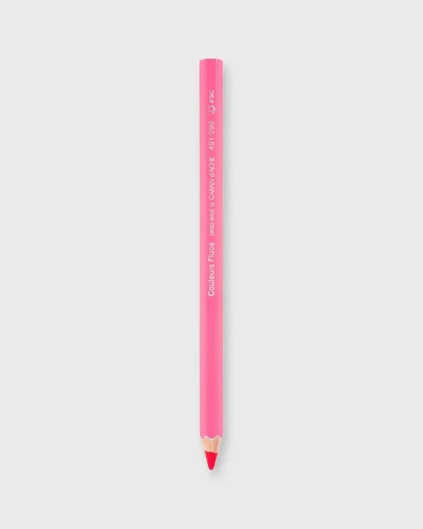 Best Sale Caran d'Ache Maxi Pencil Fluo Pink