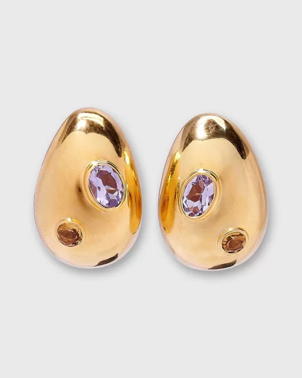 Best Lizzie Fortunato Mini Arp Earrings Studded Gold