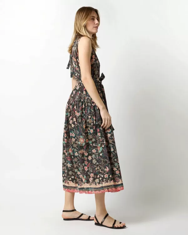 Clearance Ulla Johnson Samar Dress Obsidian Botanica