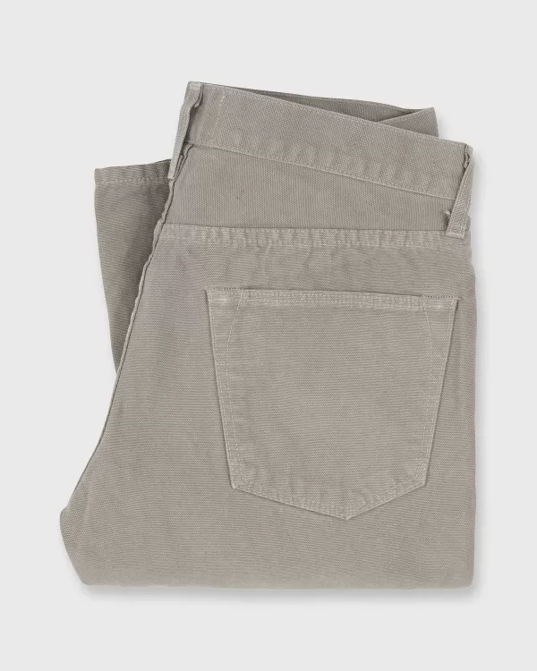 Best Sale Sid Mashburn Slim Straight 5-Pocket Pant Grey Canvas