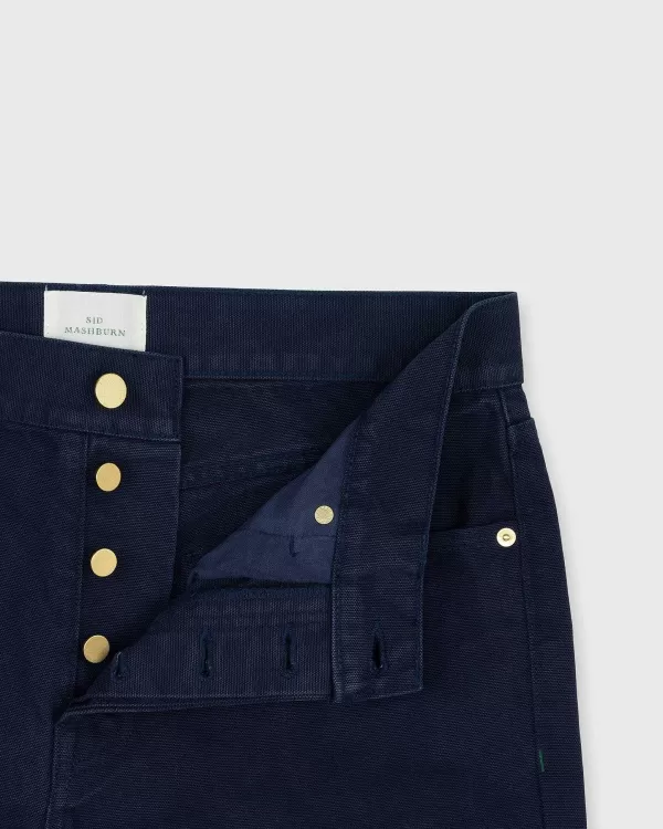 Best Sale Sid Mashburn Slim Straight 5-Pocket Pant Navy Canvas