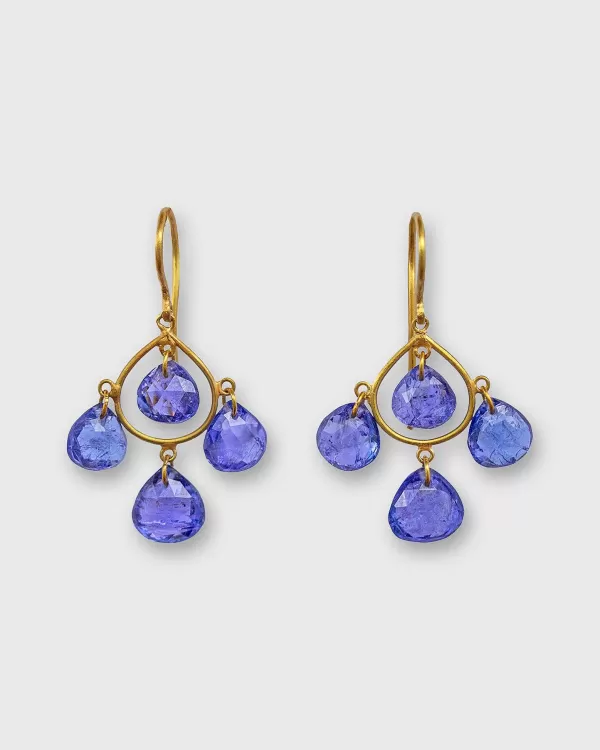 Best Marie-Hélène de Taillac Small Candeliere Earrings Tanzanite