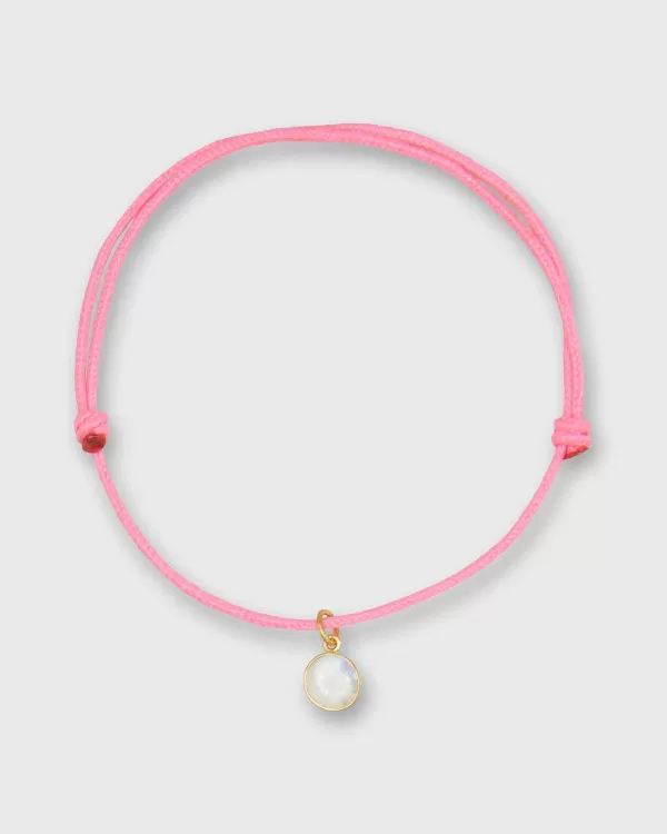 Discount Marie-Hélène de Taillac Small Glowing Charm Bracelet Rainbow Moonstone/Assorted Color Cord