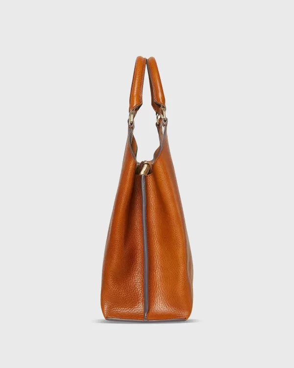 Best Ann Mashburn Sonia Shoulder Bag Tan Leather