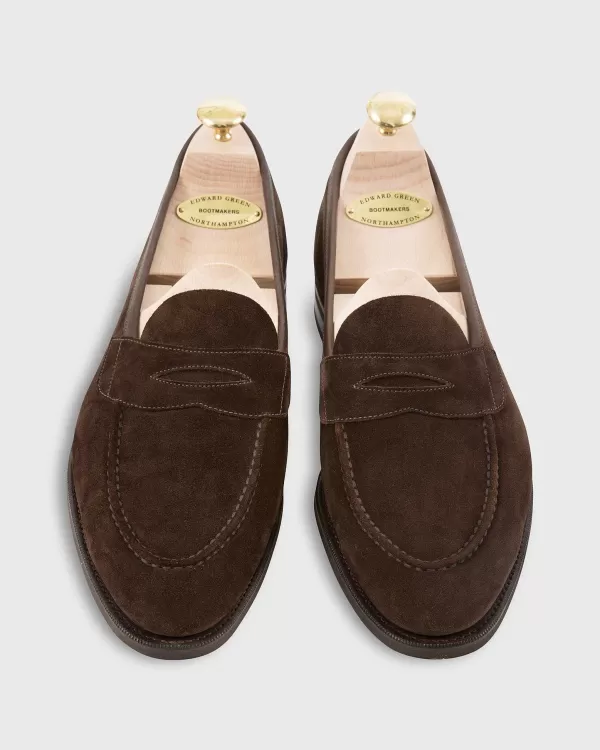 Discount Edward Green Ventnor Unlined Loafer Mocha Suede