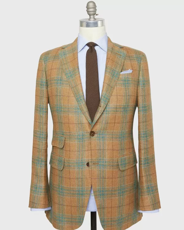 Online Sid Mashburn Virgil No. 2 Jacket Honey/Glade/Mocha Plaid Hopsack