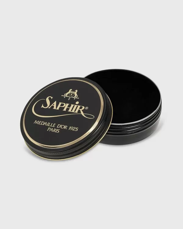 Cheap Saphir Wax Polish, 100 Ml Black (01)